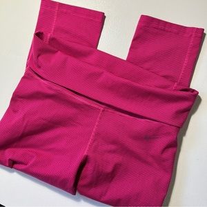 Nike Fold Over Top High Waistband Punk Yoga Workout Capris